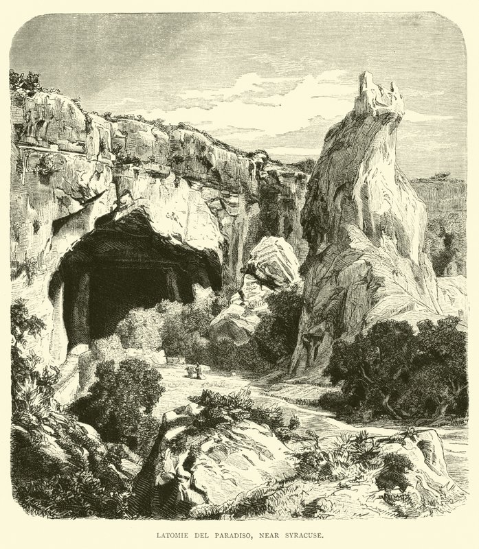 Syracuse yakınlarındaki Latomie del Paradiso by English School
