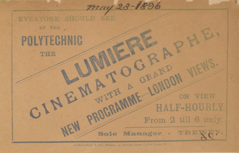 Broşür reklam Lumiere Sinematograf by English School
