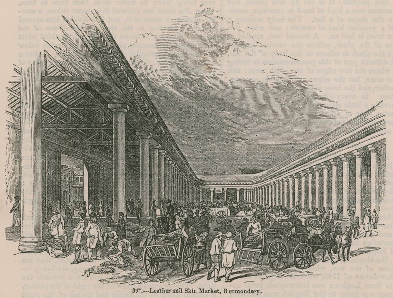 Deri ve Deri Pazarı, Bermondsey, Londra by English School