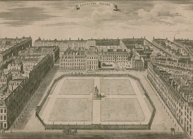 Leicester Meydanı, Londra, 1754 by English School
