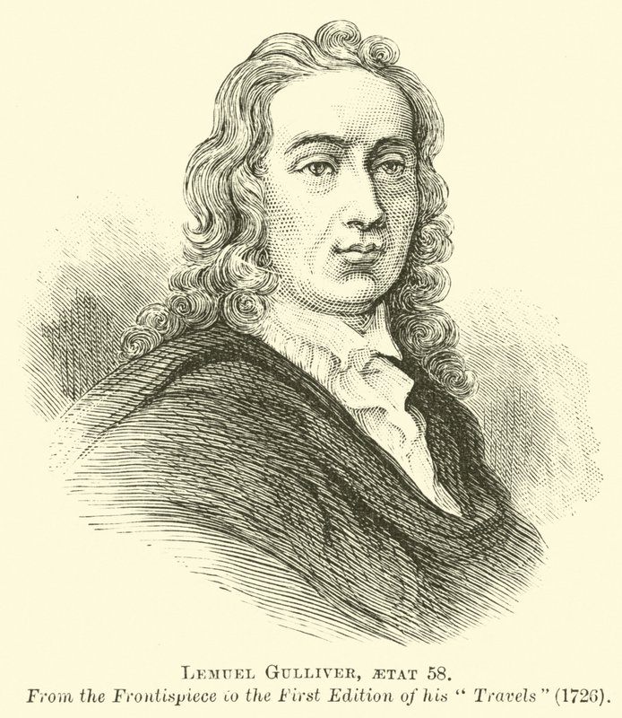 Lemuel Gulliver, etat 58 by English School