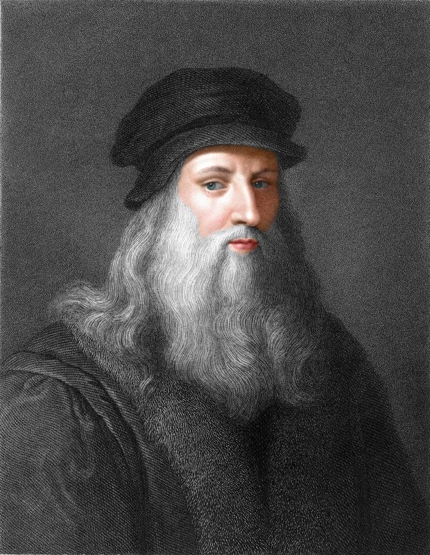 Leonardo da Vinci by English School