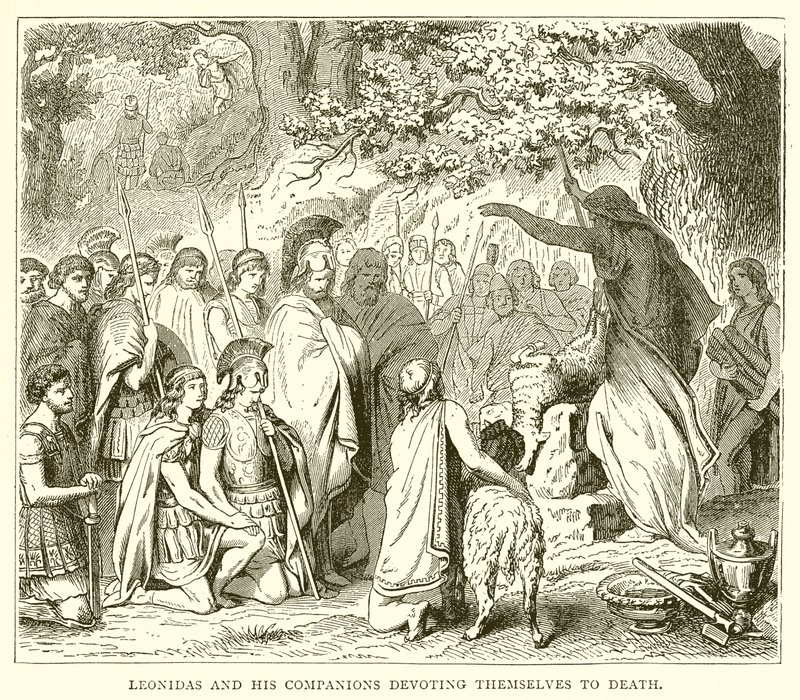 Kendilerini Ölüme adayan Leonidas ve arkadaşları by English School