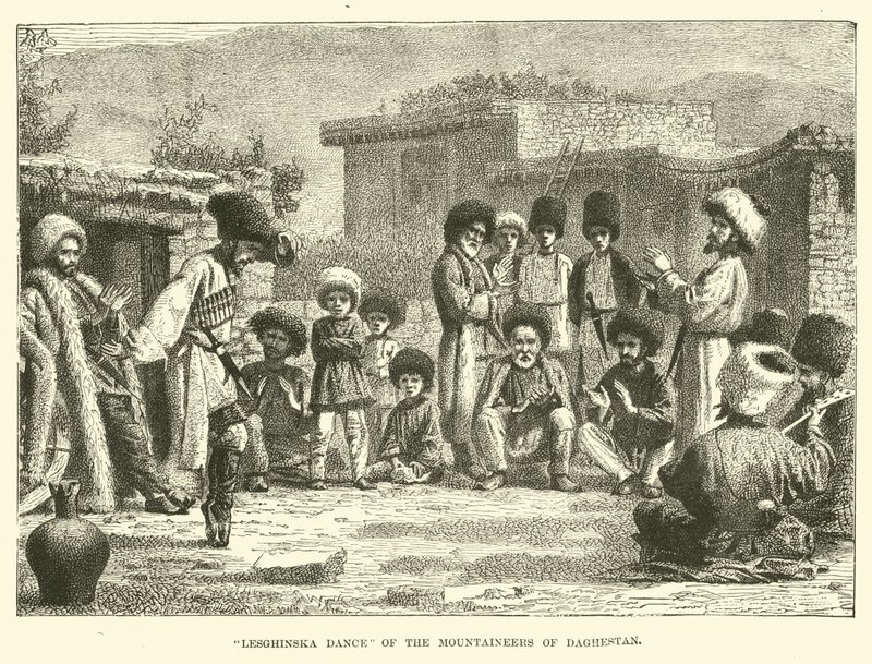 Dağıstanlı dağcıların Lesghinska dansı by English School