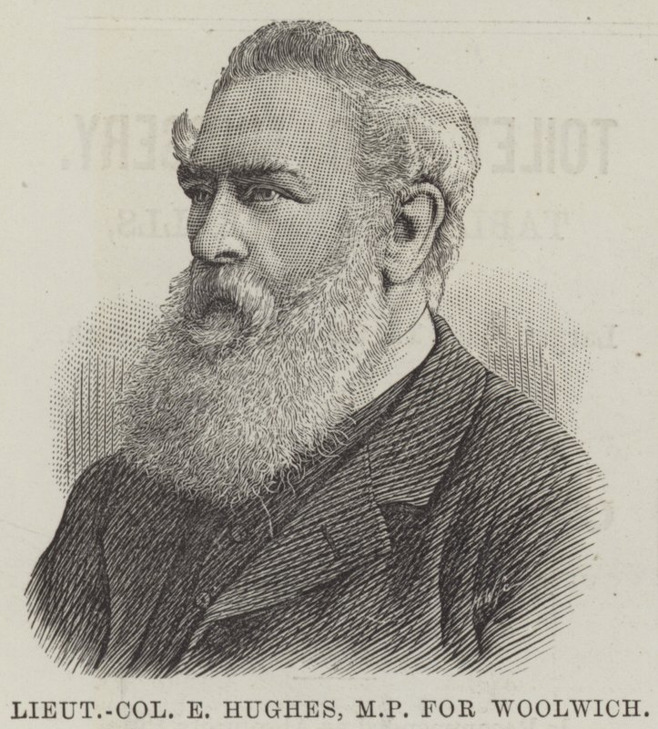 Yarbay E Hughes, Woolwich Milletvekili (gravür) by English School