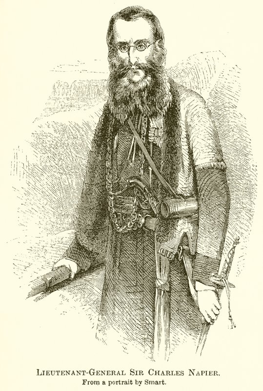 Korgeneral Sir Charles Napier by English School