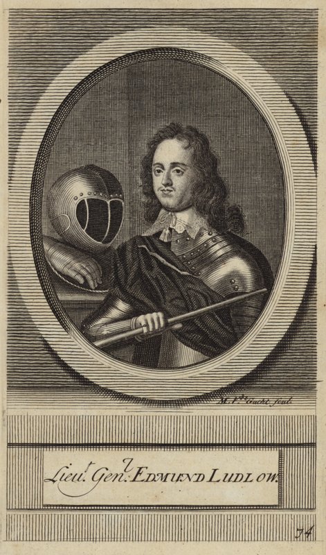 Korgeneral Edmund Ludlow by English School