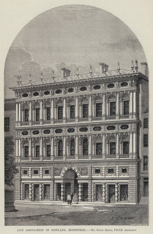 İskoçya Yaşam Derneği, Edinburgh (gravür) by English School
