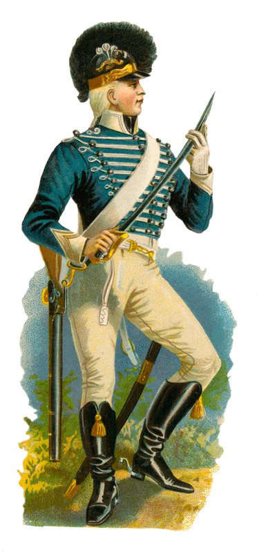 George III zamanının hafif ejderhası, 1761-1820 by English School