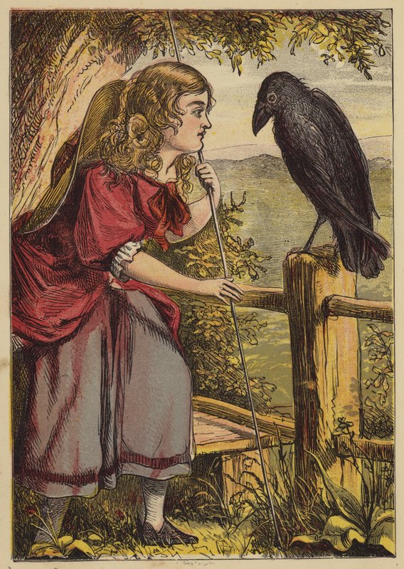 Küçük Bo-Peep (renkli gravür) by English School