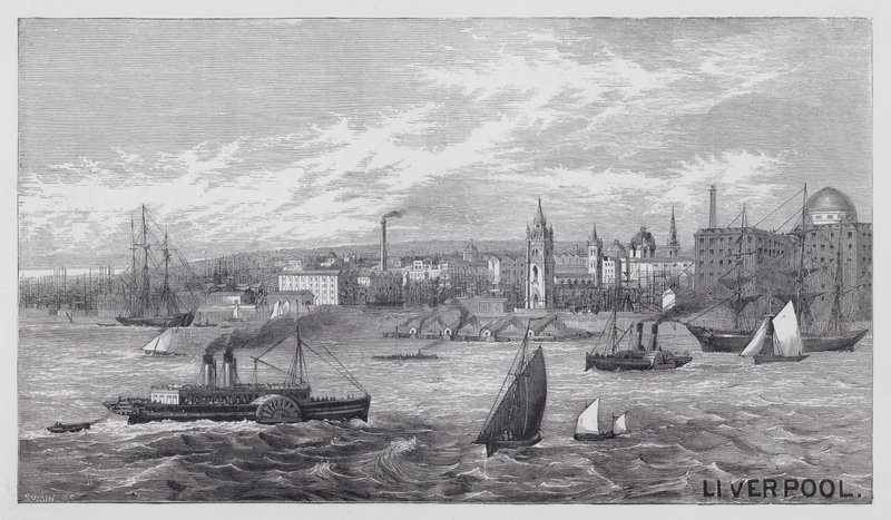 Liverpool (gravür) by English School