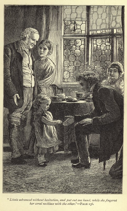 Lizzie tereddüt etmeden ilerledi ve bir elini mercan kolyesiyle parmaklarken diğer elini uzattı. by English School