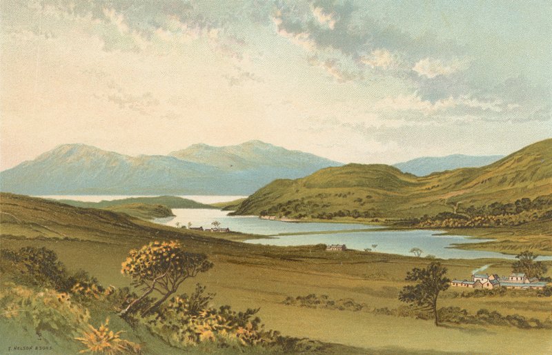 Loch Fad, Bute - Uzakta Arran by English School