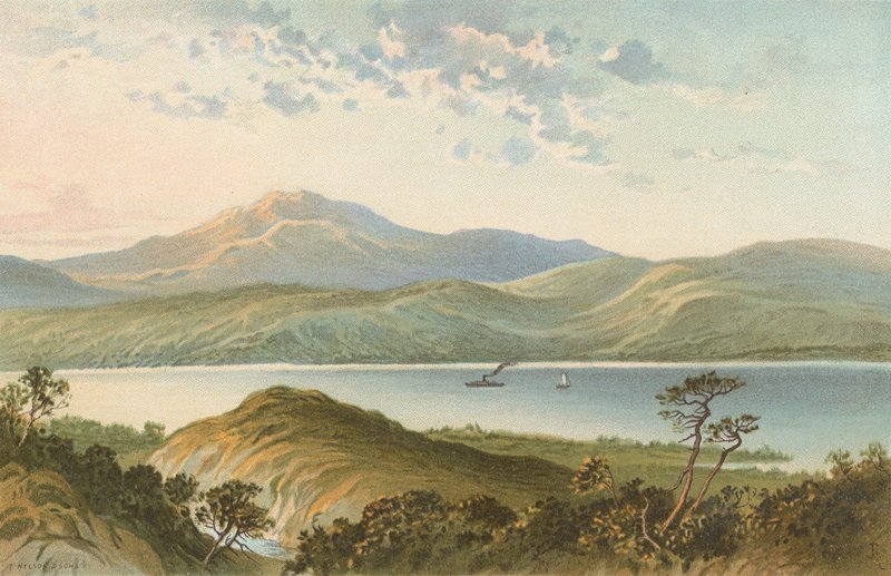 Loch Ness, Fuayelerin Düşüşü yukarıdan by English School