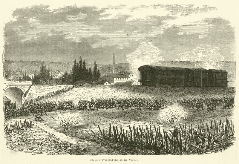 Lokomotif Pilleri iş başında, Kasım 1870 by English School
