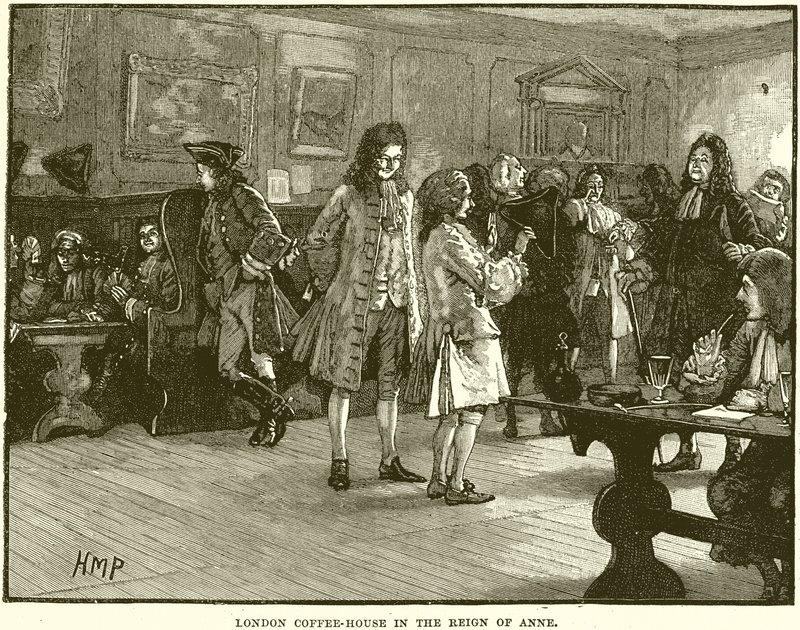 Anne Döneminde Londra Kahvehanesi by English School