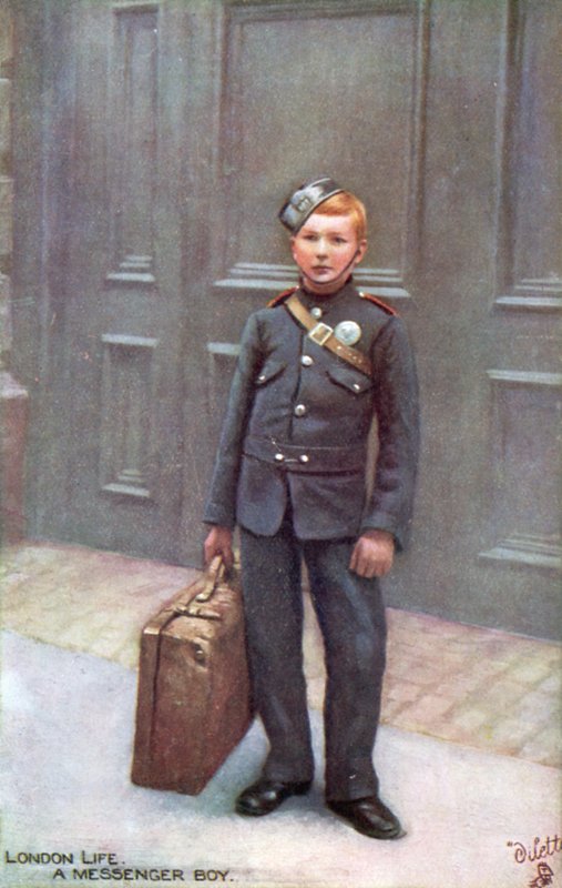 Londra kuryesi (renkli taş) by English School