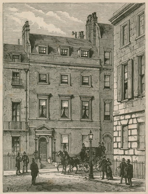 Lord Beaconsfields evi, 19 Curzon Caddesi, Mayfair by English School