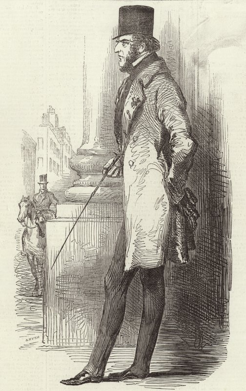 Lord George Bentinck (gravür) by English School