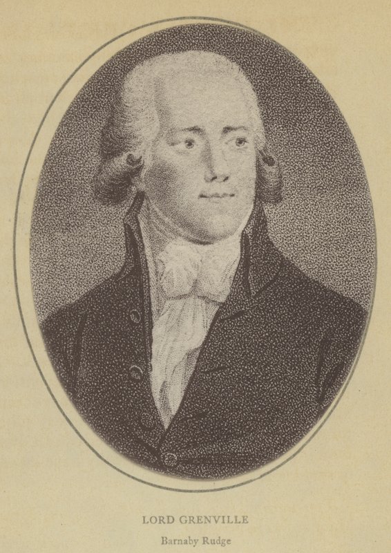 Lord Grenville, Barnaby Rudge (taş) by English School