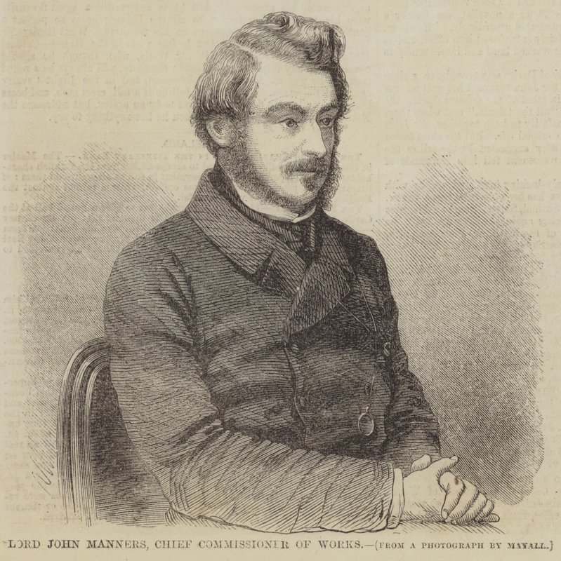 Lord John Manners, İş Baş Komiseri (gravür) by English School