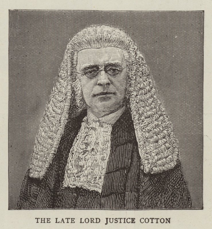 Lord Justice Cotton (gravür) by English School