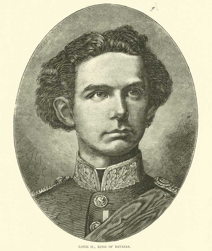 Bavyera Kralı II. Louis, Ekim 1870 by English School