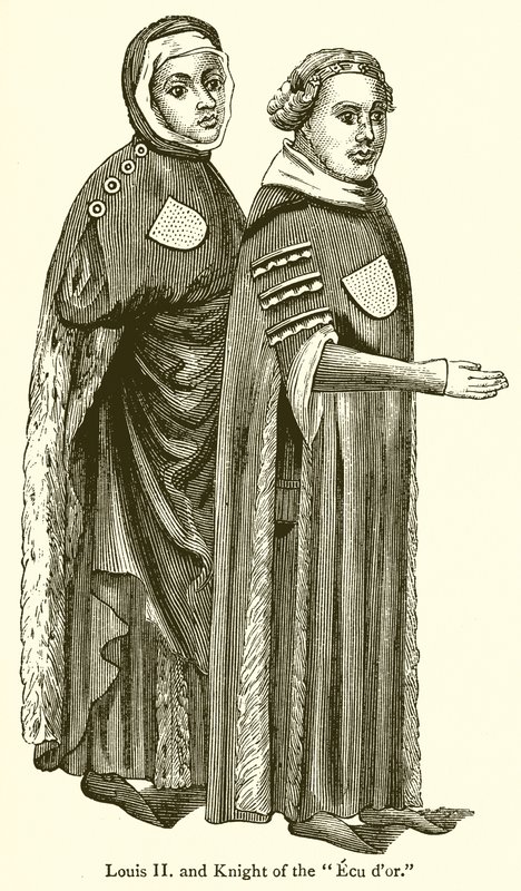 Louis II ve Ecu dor Şövalyesi by English School