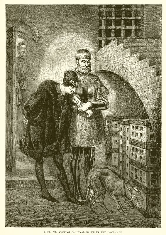 Louis XI, demir çağında Kardinal Balue