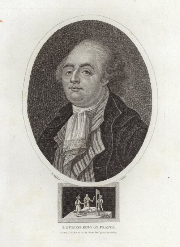 Fransa Kralı XVI.Louis by English School