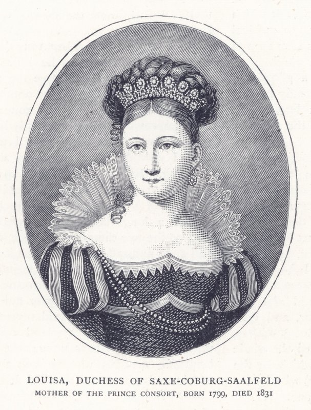 Louisa, Saxe-Coburg-Saalfeld Düşesi by English School