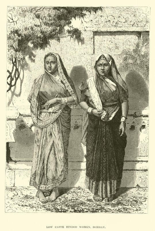 Düşük Kast Hindu kadınları, Bombay by English School