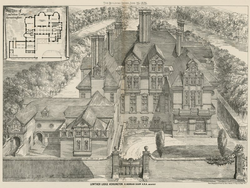 Lowther Lodge, Kensington, Londra by English School