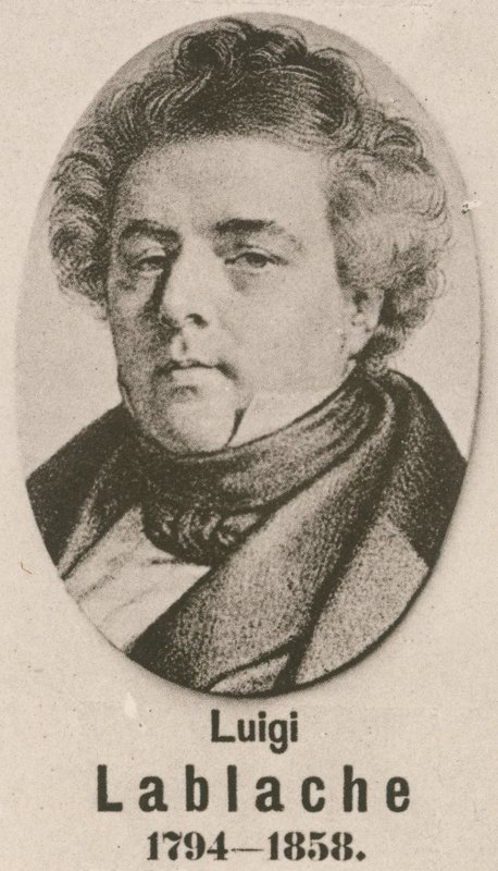 Luigi Lablache (gravür) by English School
