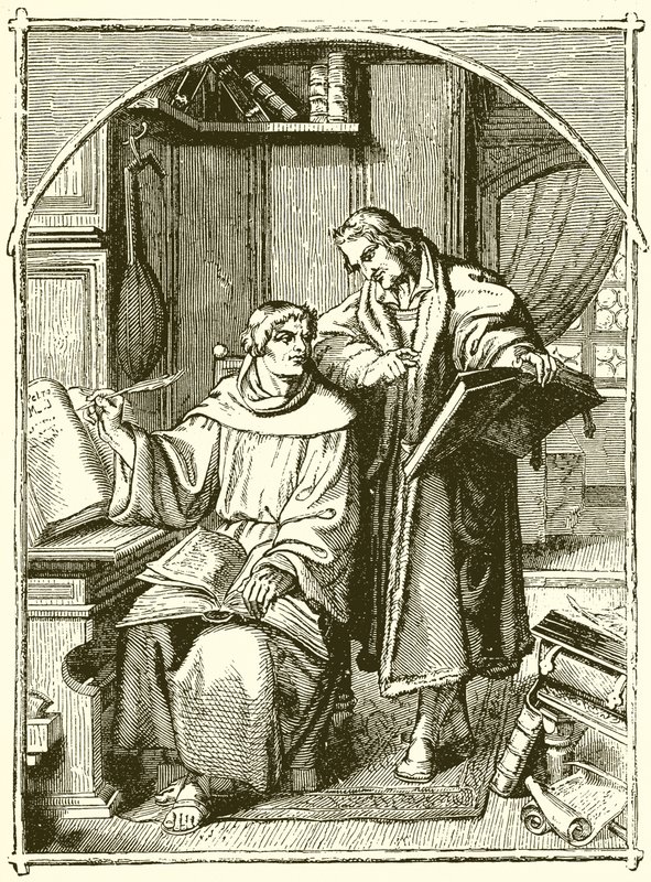 Luther ve Melancthon by English School