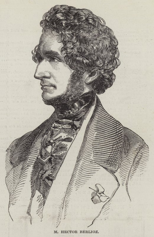 M Hector Berlioz (gravür) by English School