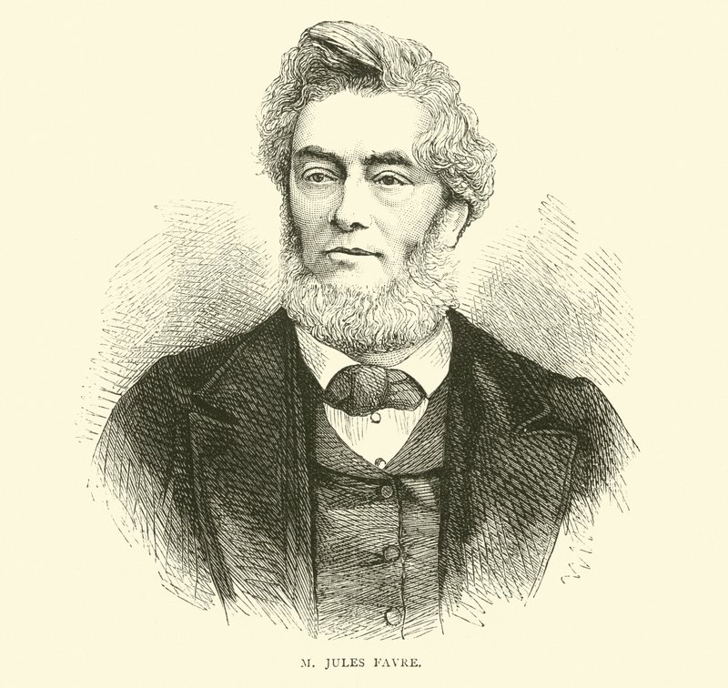 M Jules Favre, Eylül 1870 by English School
