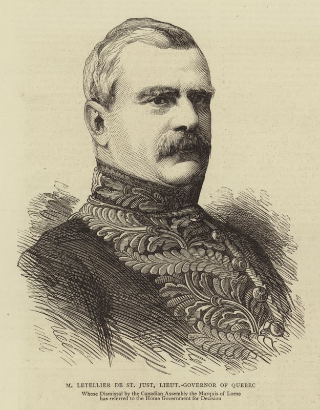 M Letellier de St Just, Quebec Valisi (gravür) by English School