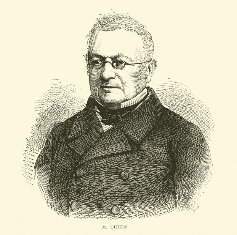 M Thiers, Eylül 1870 by English School