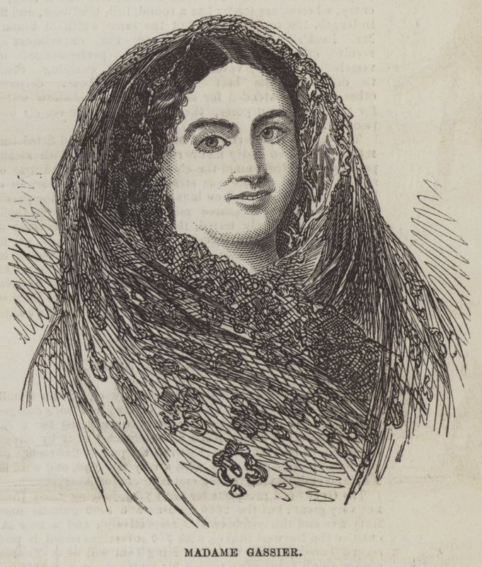 Madam Gassier (gravür) by English School