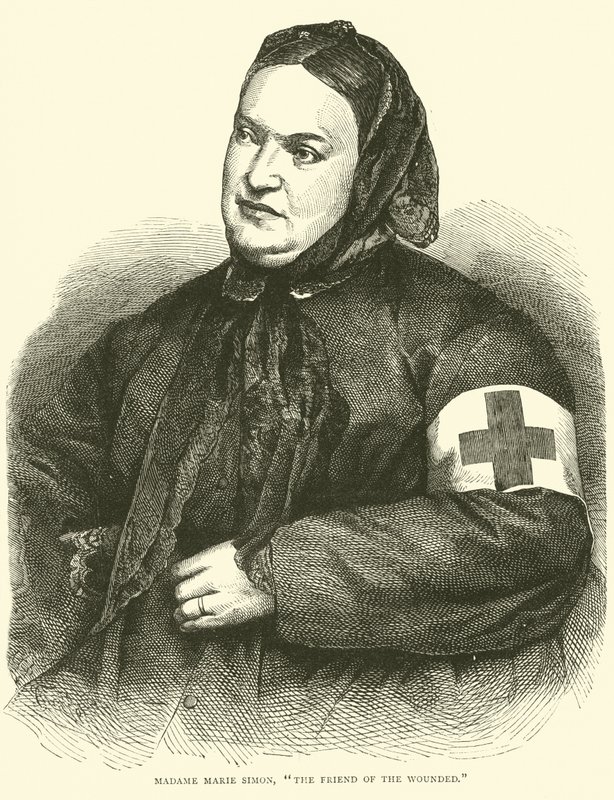 Madam Marie Simon, Yaralıların Dostu, Ocak 1871 by English School
