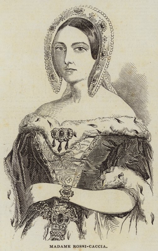 Madam Rossi-Caccia (gravür) by English School