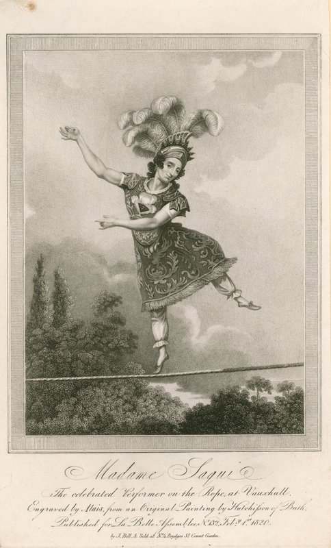 Madame Saqui, Londra