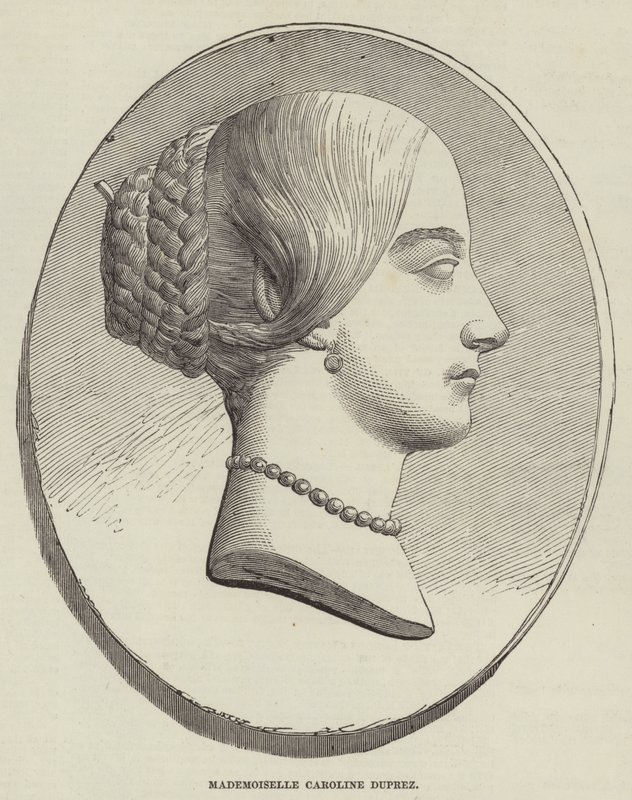 Matmazel Caroline Duprez (gravür) by English School