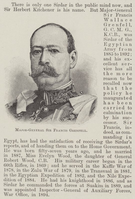 Tümgeneral Sir Francis Grenfell (gravür) by English School