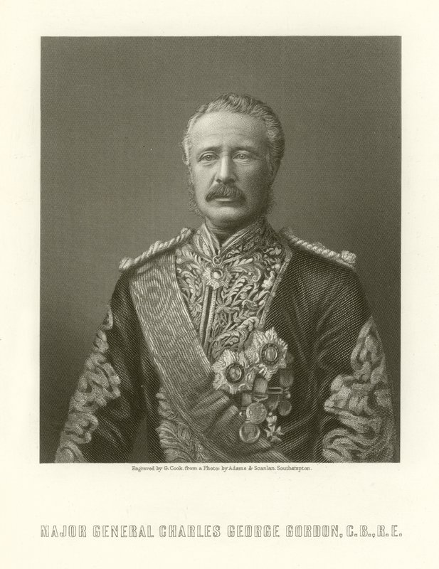 Tümgeneral Charles George Gordon by English School