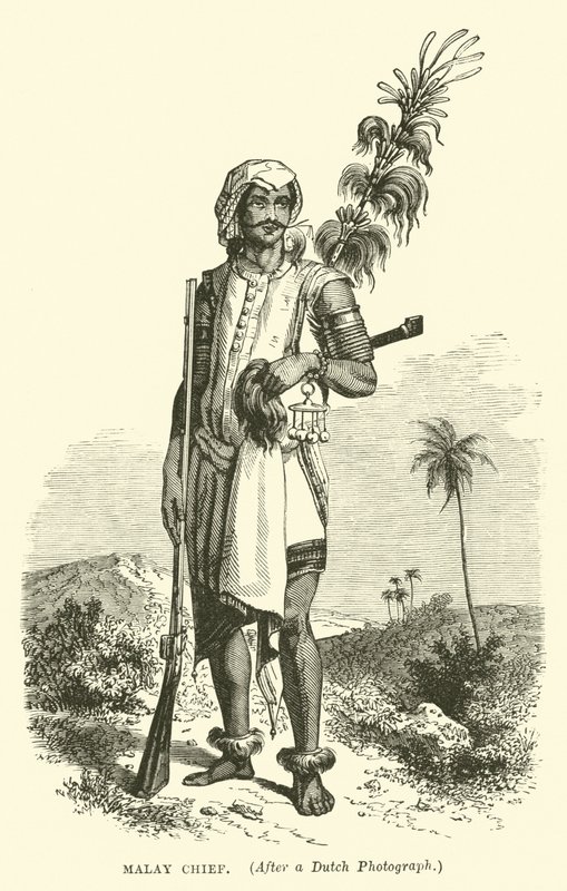Hollandalı bir fotoğrafın ardından Malay şefi by English School