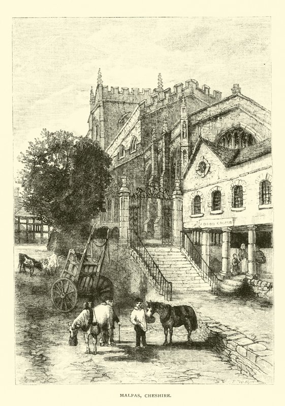 Malpas, Cheshire by English School
