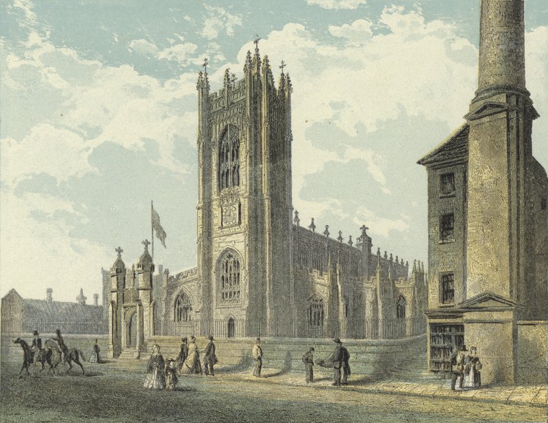 Manchester Katedrali, Güney Batı Görünümü by English School