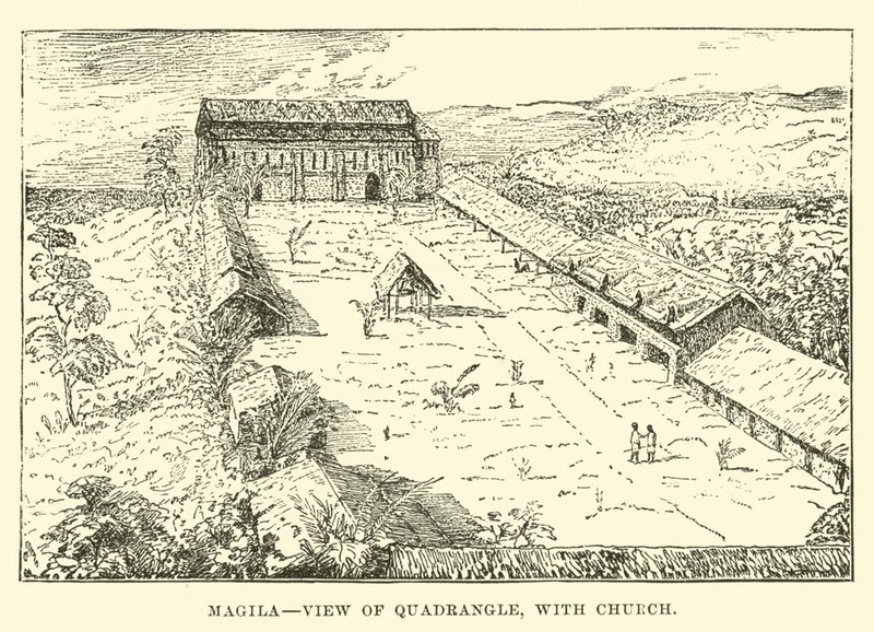 Mangila, Kilise ile Dörtgen görünümü by English School